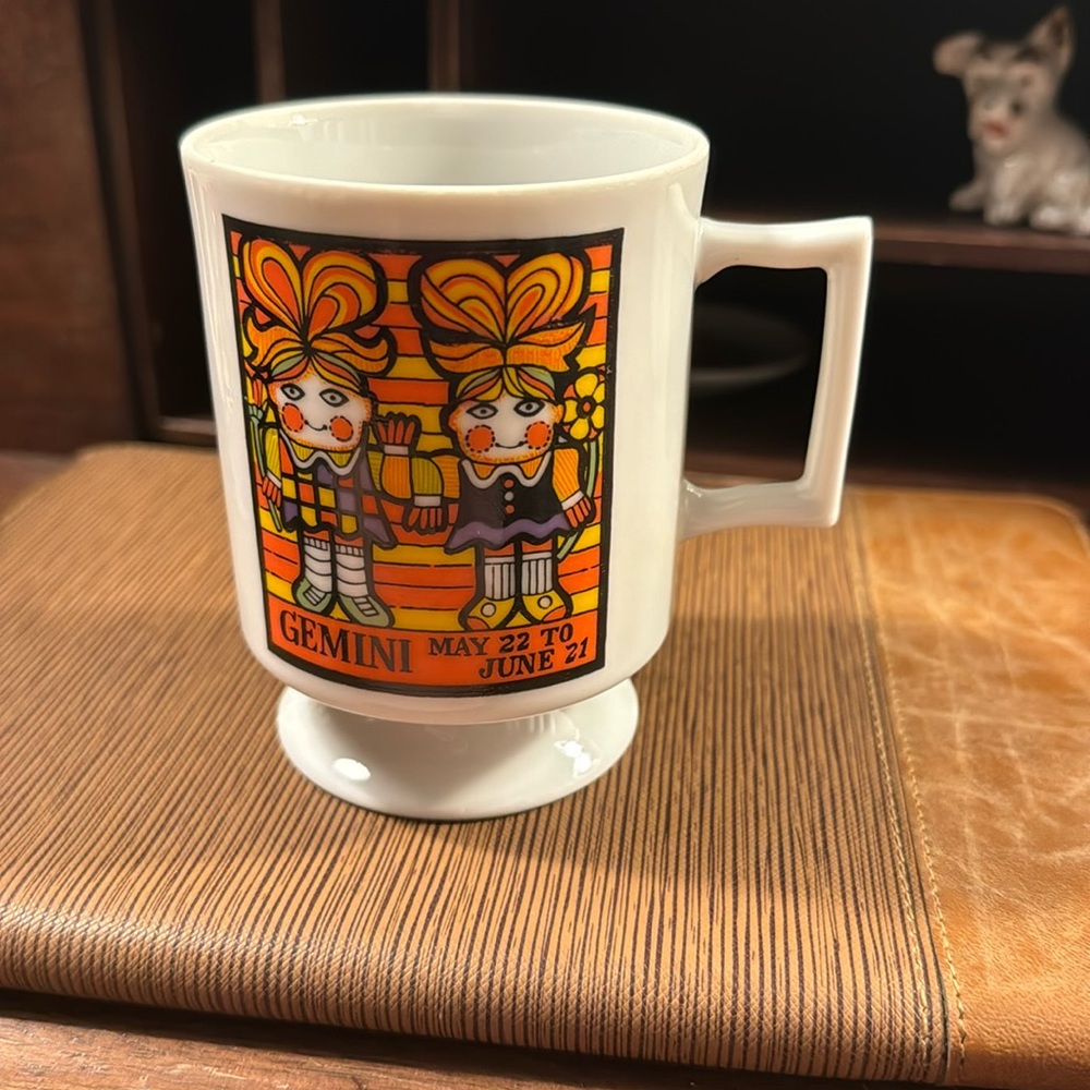 Vintage Zodiac Sign “Gemini” mug